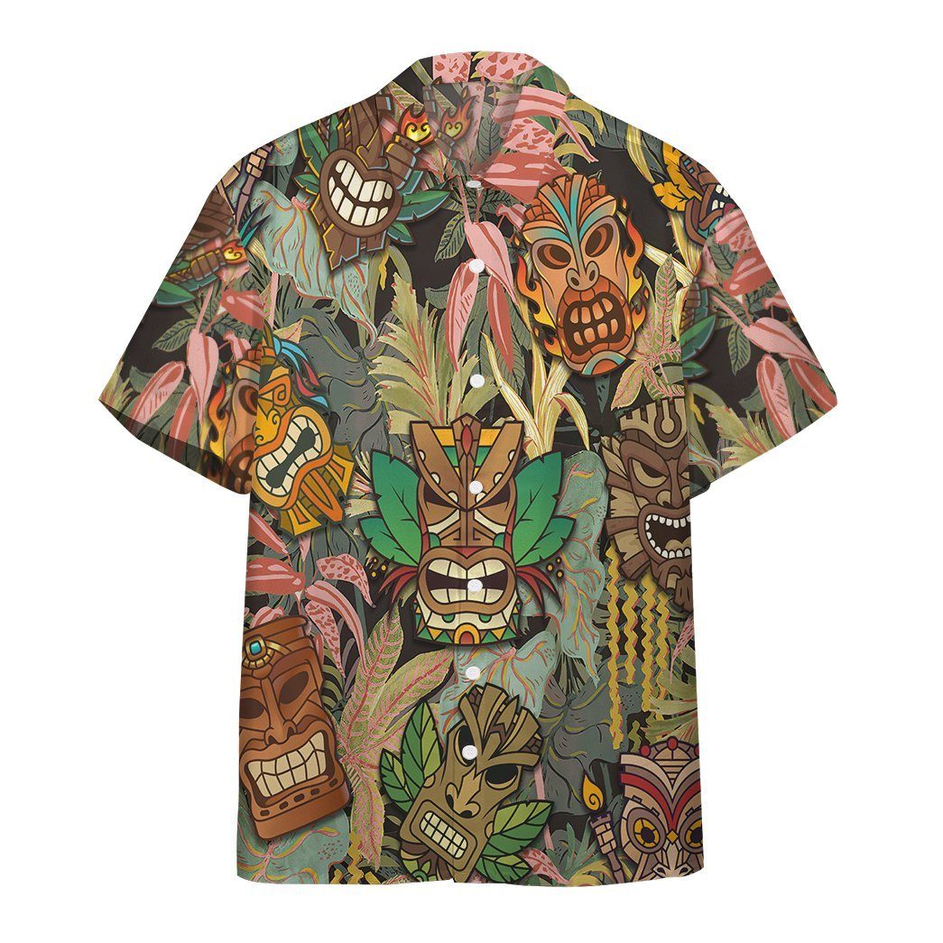  3D Tiki Head Hawaii Shirt