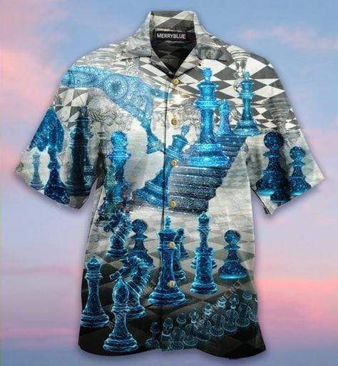 Hawaiian Aloha Shirts Life Is Like A Chess Game