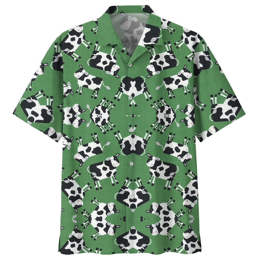 Cow  Green Amazing Design Unisex Hawaiian Shirt For Men And Women Dhc17063762