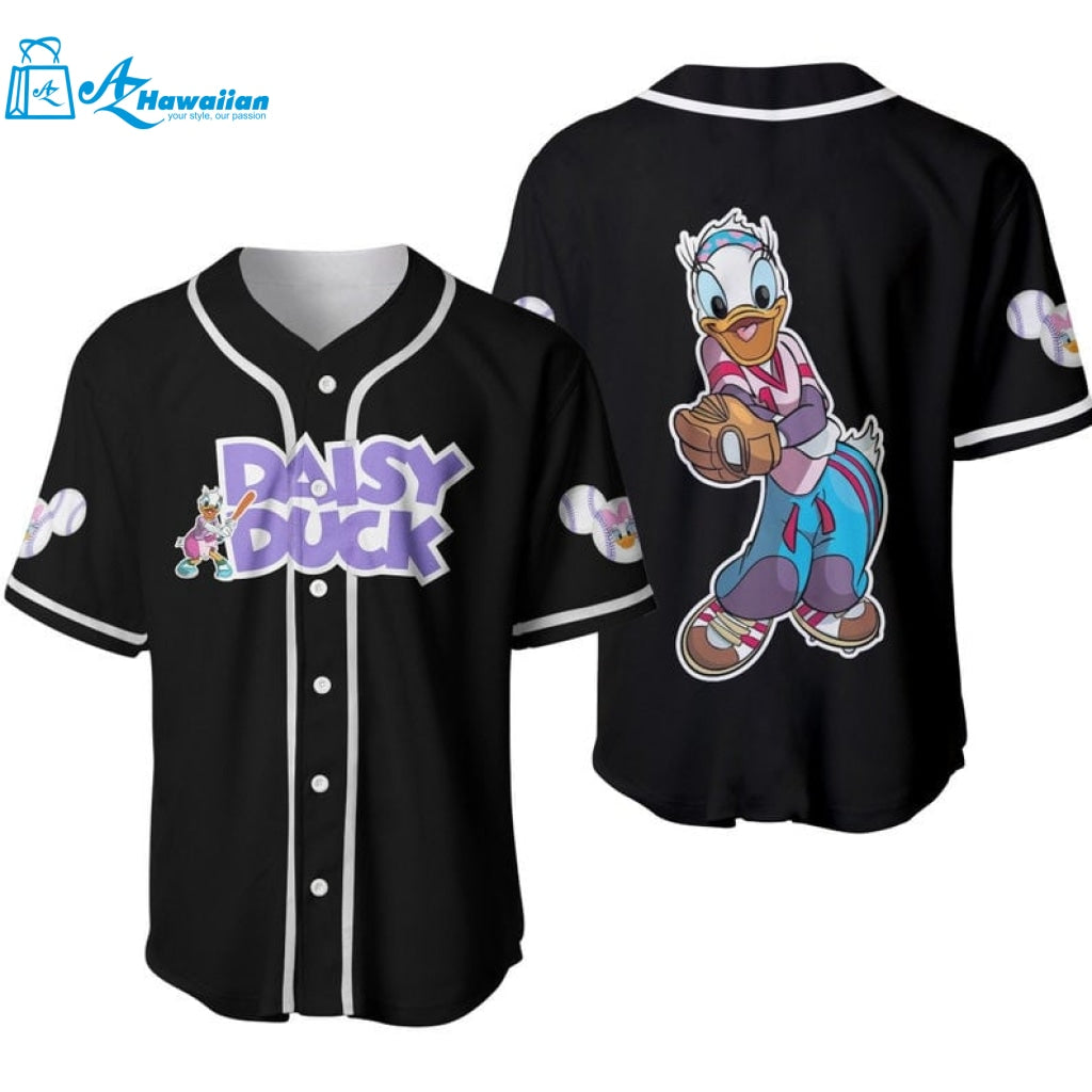 Daisy Duck Disney Cartoon Graphics All Over Print Unisex Baseball Jersey 