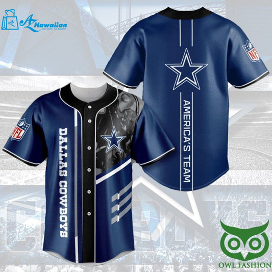 Dallas Cowboys Baseball Jersey Shirt