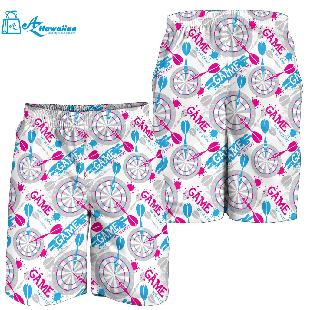 Darts Pattern Print Design 01 Men Shorts