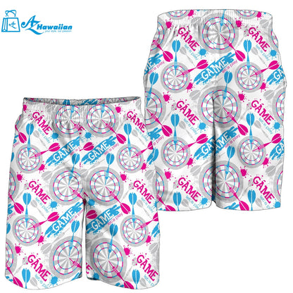 Darts Pattern Print Design 01 Men Shorts