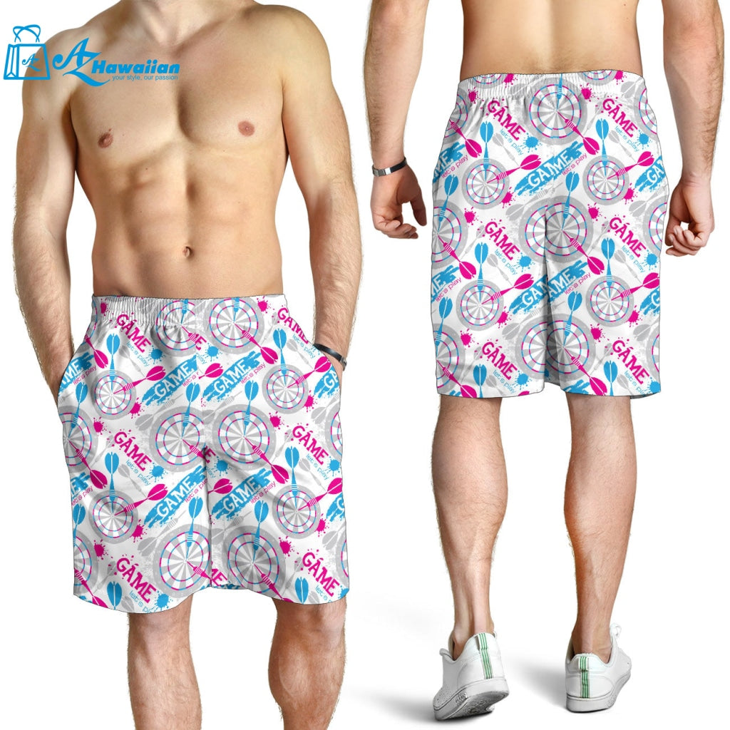 Darts Pattern Print Design 01 Men Shorts