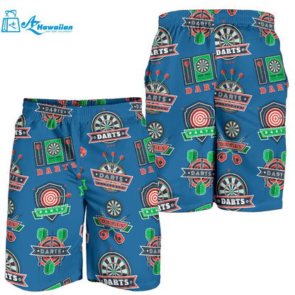 Darts Pattern Print Design 02 Men Shorts