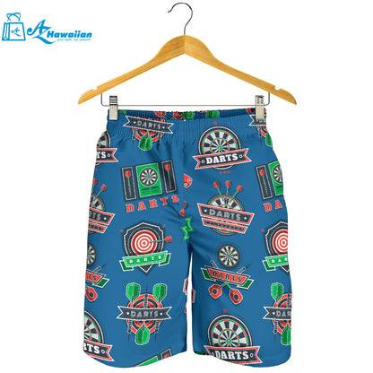 Darts Pattern Print Design 02 Men Shorts