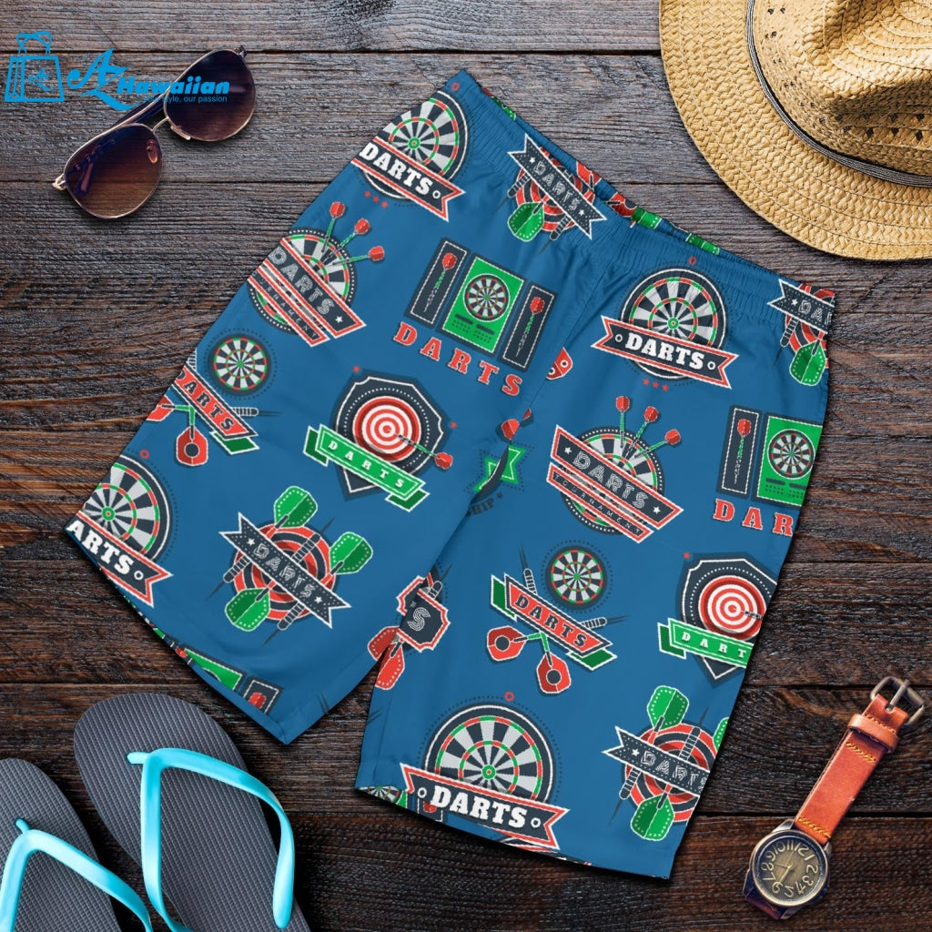 Darts Pattern Print Design 02 Men Shorts