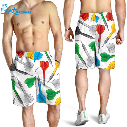 Darts Pattern Print Design 03 Men Shorts