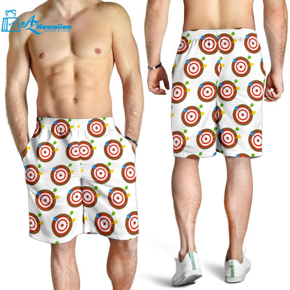 Darts Pattern Print Design 04 Men Shorts