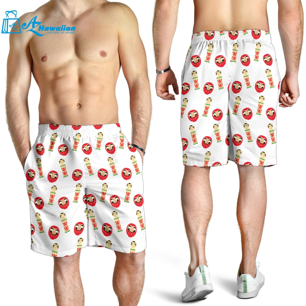 Daruma Japanese Wooden Doll Men Shorts