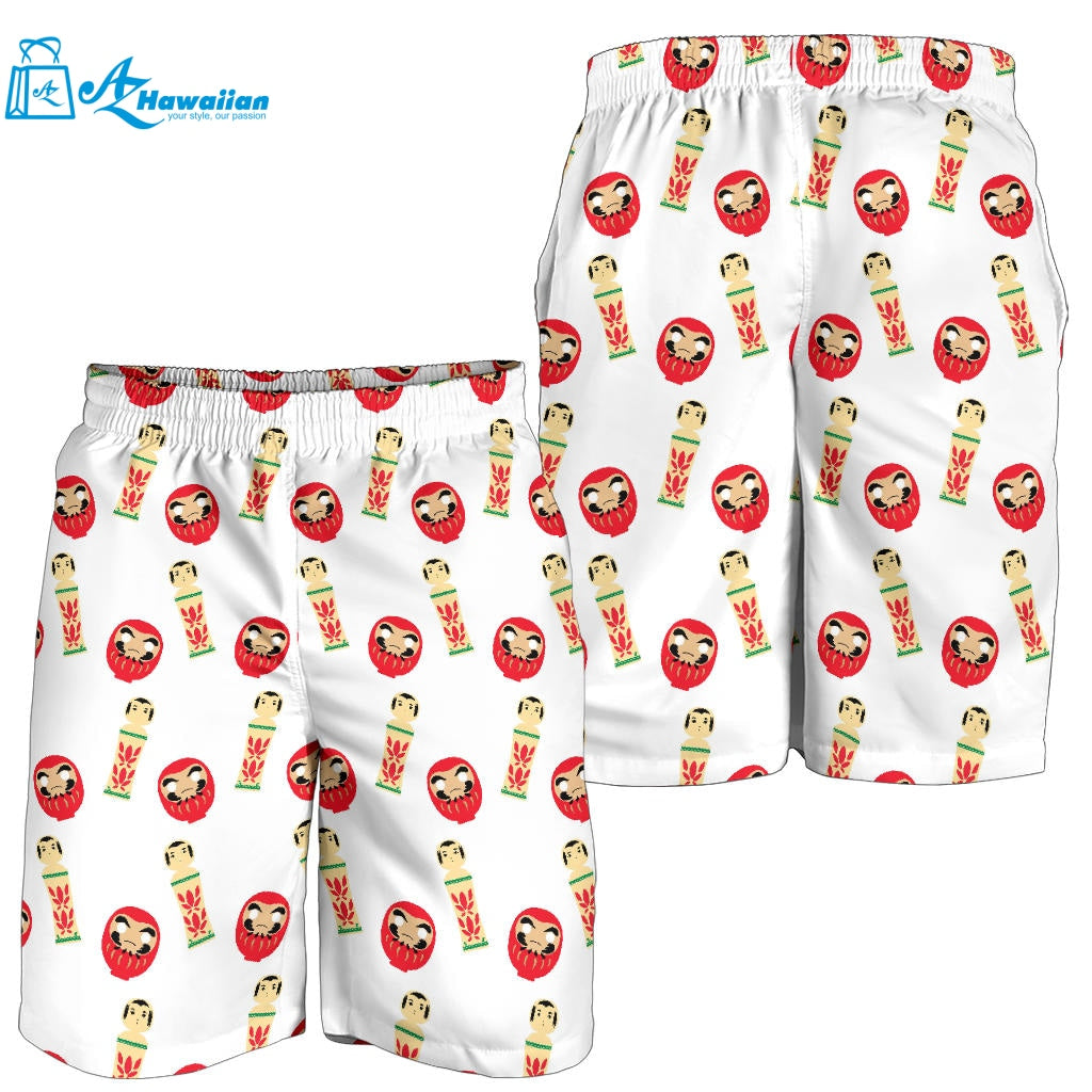 Daruma Japanese Wooden Doll Men Shorts