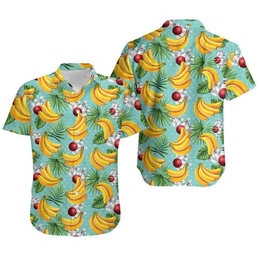 Hawaiian Aloha Shirts Bowling Bananas Tropical