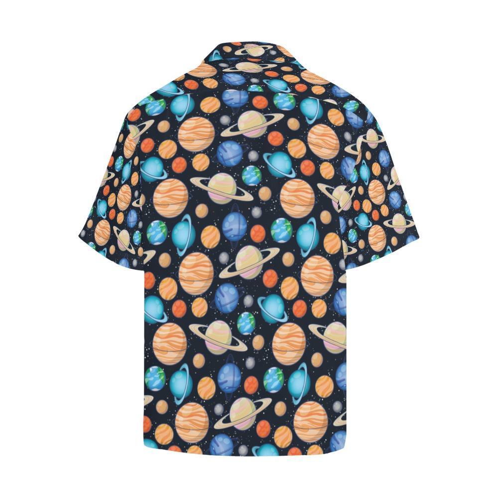 Planet Colorful Print Design Hawaiian Shirt