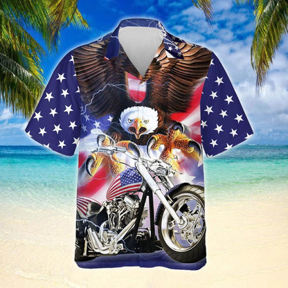 American Eagle Motorcycle Hawaiian Shirt Thh2312Hw