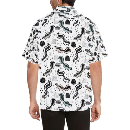 Skunk Print Design Hawaiian Shirt