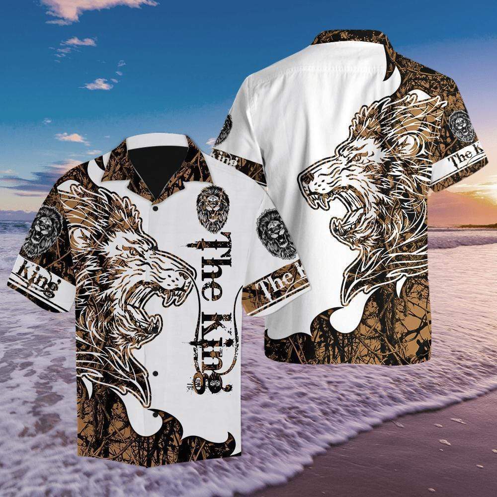 The King Lion Tattoo Hawaiian Aloha Shirts #V