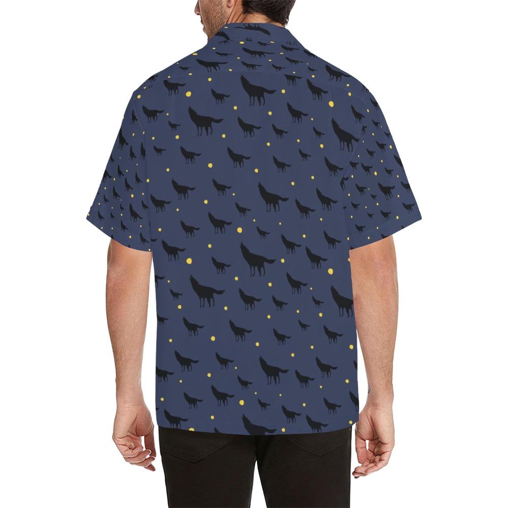 Wolf Print Design Hawaiian Shirt