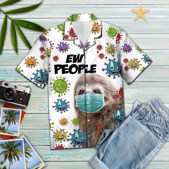 Sloth wear mask Hawaii Shirts