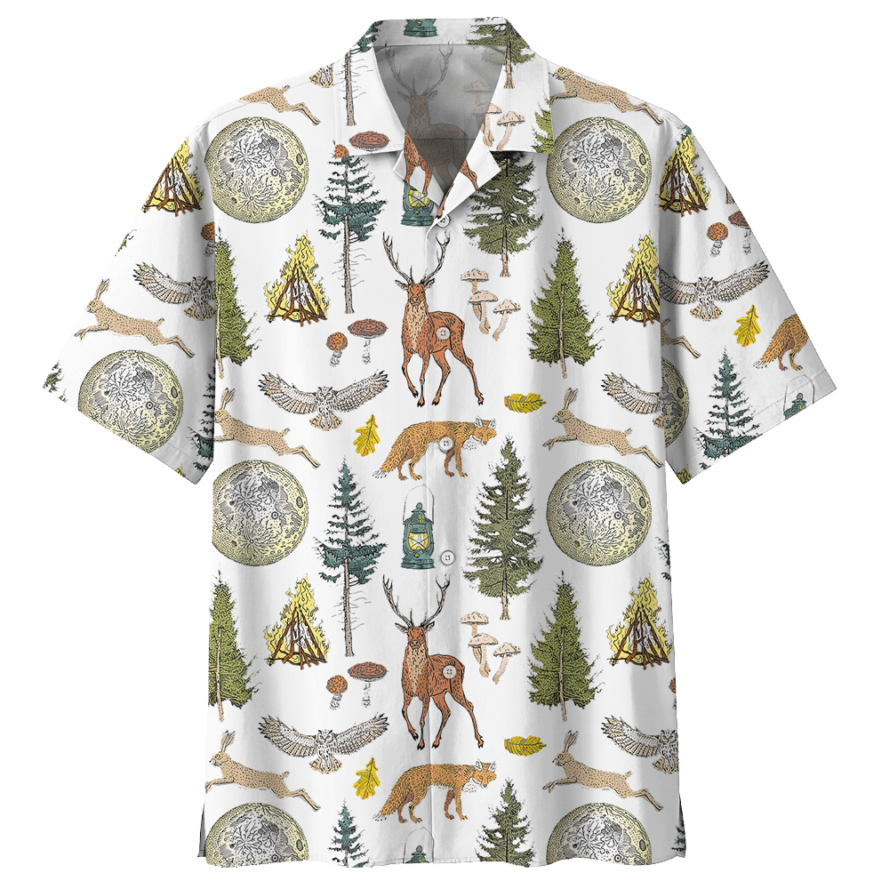 Camping  White White Unisex Hawaiian Shirt For Men And Women Dhc17063849