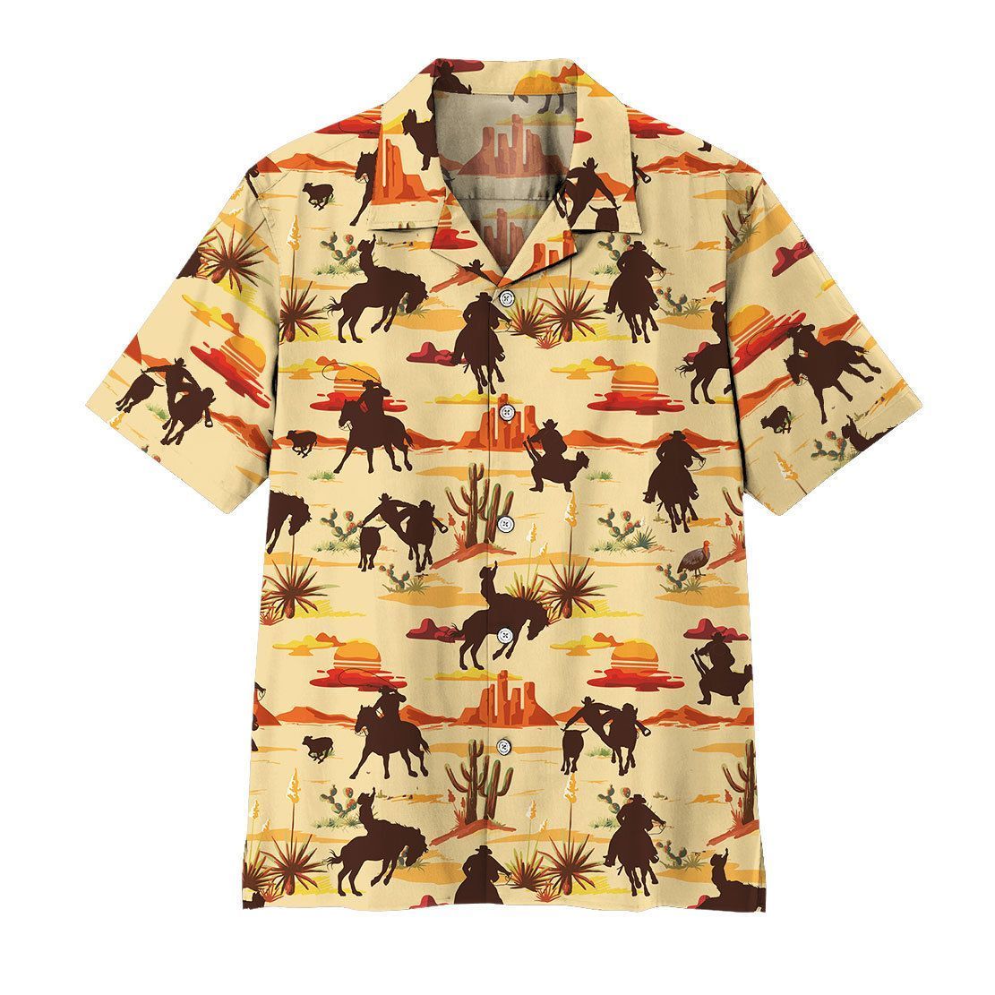  3D Team Roping Desert Hawaii Shirt