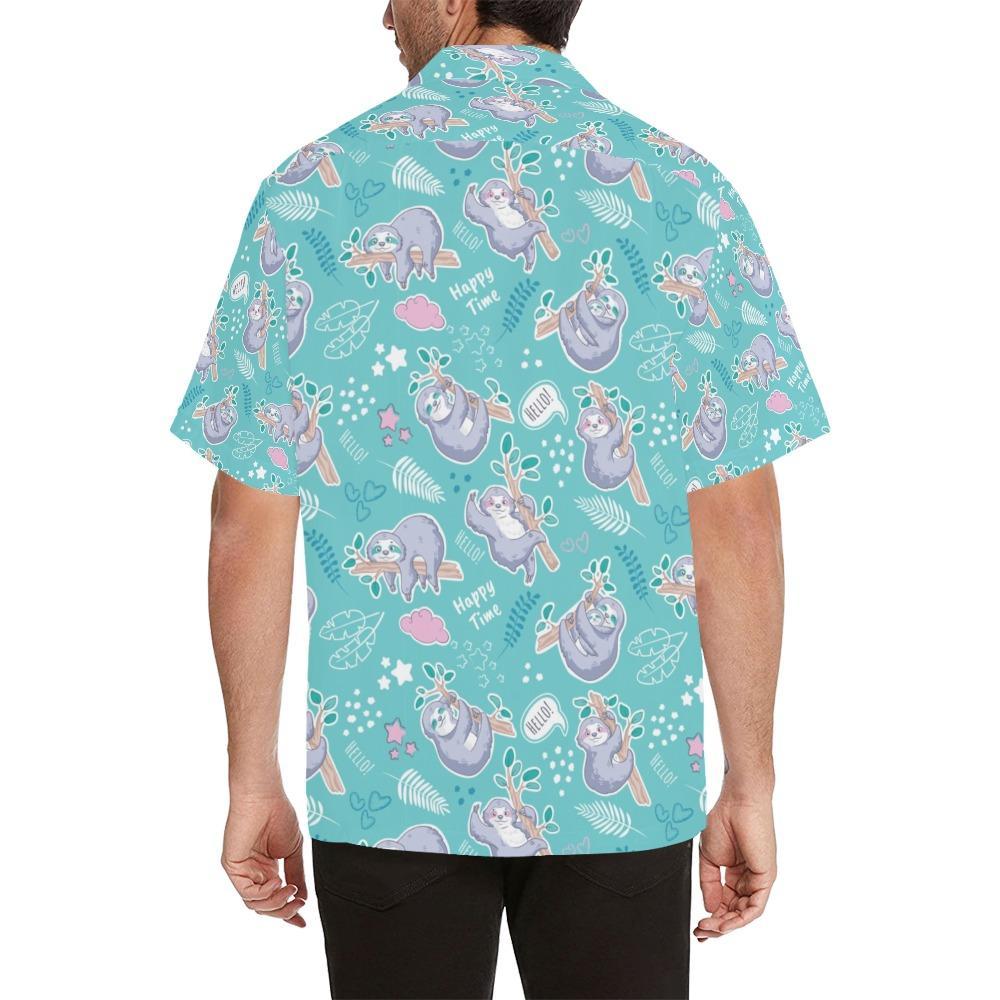 Sloth Print Design Hawaiian Shirt