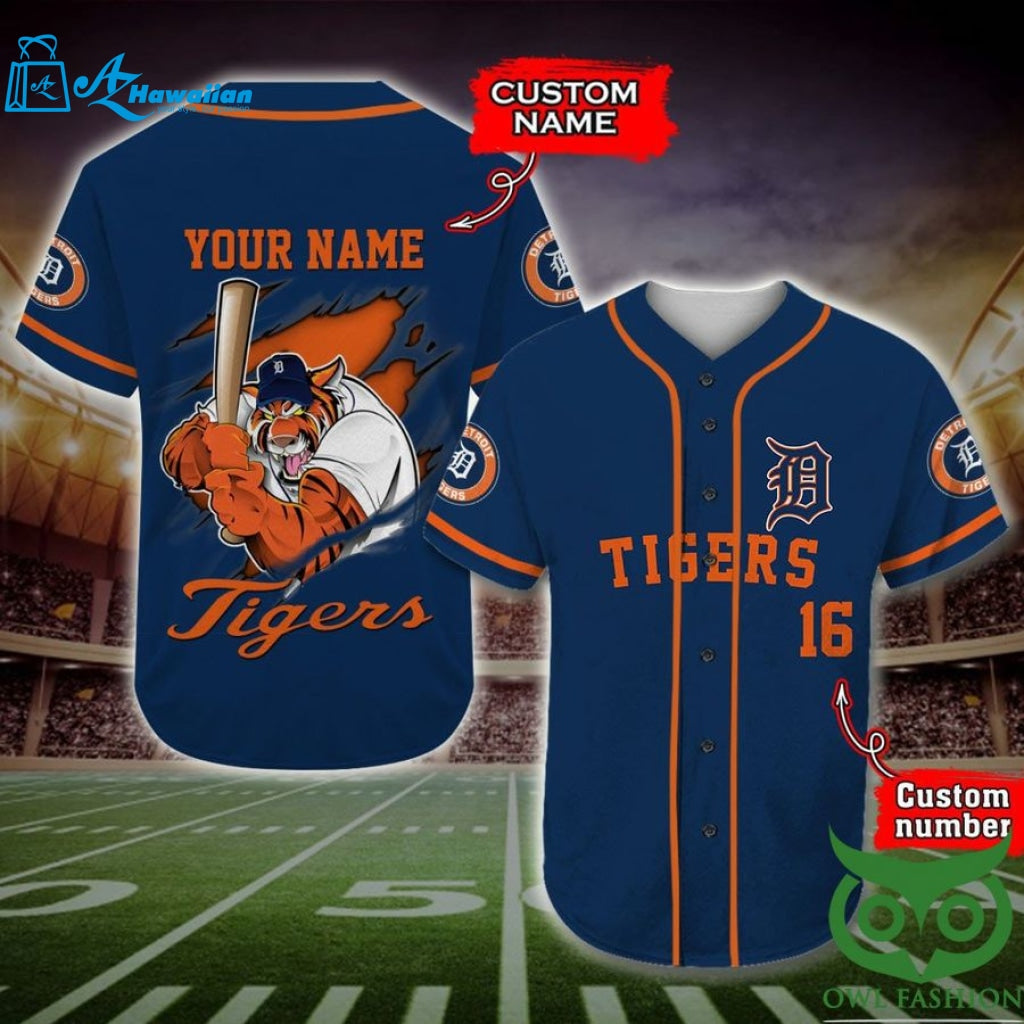 Detroit Tigers Baseball Jersey Personalized Gift, Custom Name Number