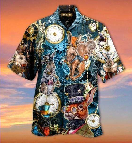 Easter Steampunk Bunny Hawaiian Shirt | For Men & Women | Adult | HW2298