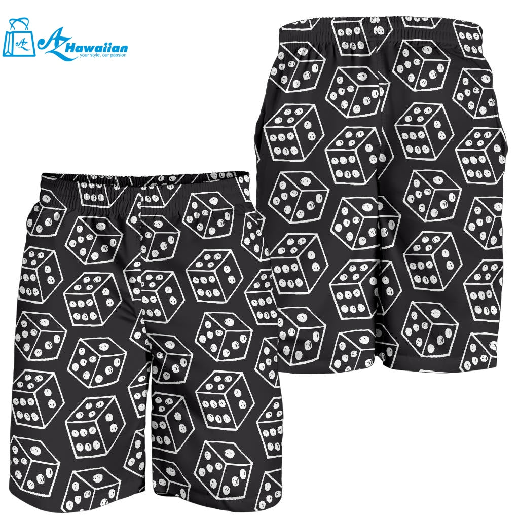 Dice Pattern Print Design 01 Men Shorts