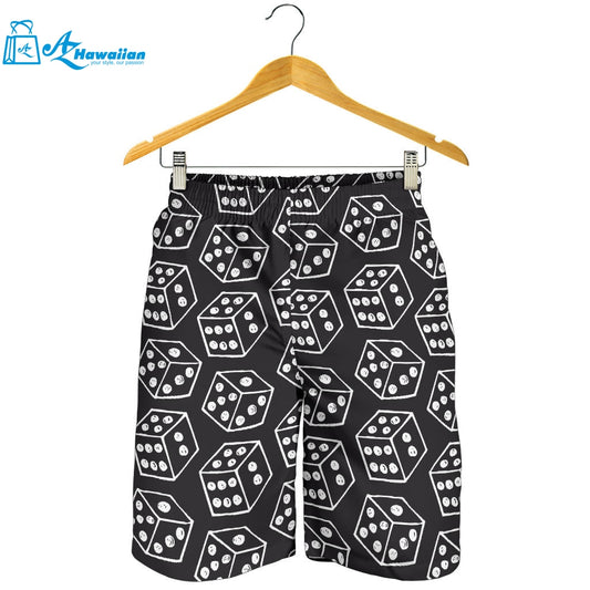 Dice Pattern Print Design 01 Men Shorts