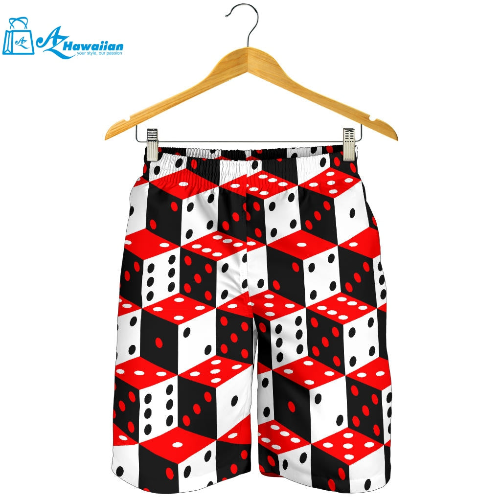 Dice Pattern Print Design 02 Men Shorts