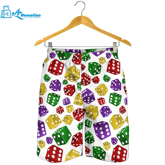 Dice Pattern Print Design 03 Men Shorts