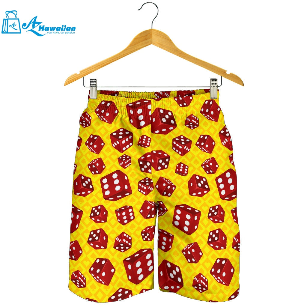 Dice Pattern Print Design 04 Men Shorts