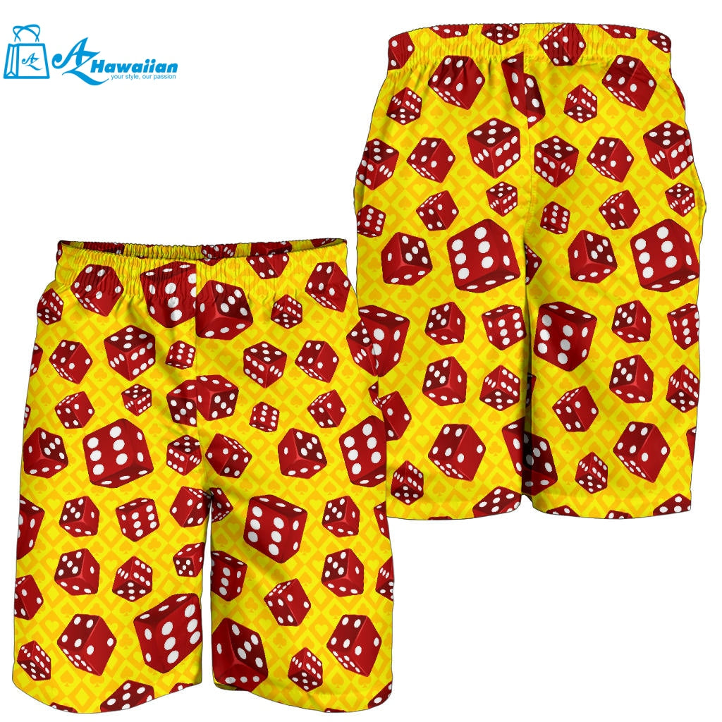 Dice Pattern Print Design 04 Men Shorts