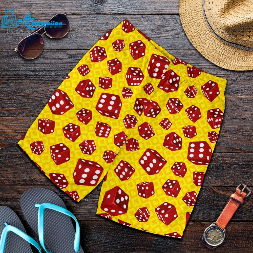 Dice Pattern Print Design 04 Men Shorts