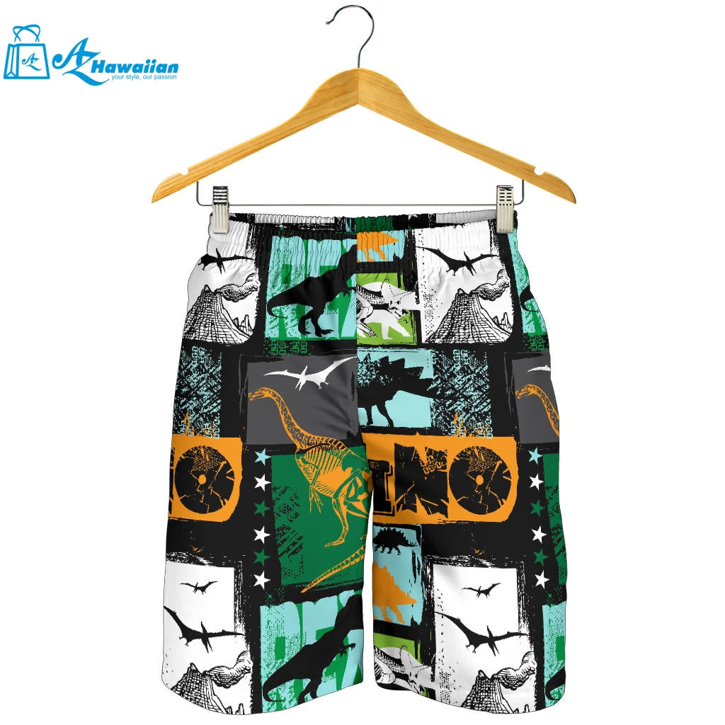 Dinosaurs Print Pattern Men Shorts