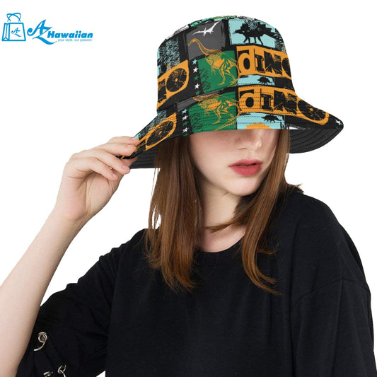 dinosaurs print pattern Unisex Bucket Hat