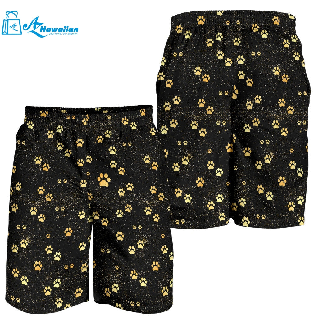 Dog Paws Pattern Print Design 05 Men Shorts