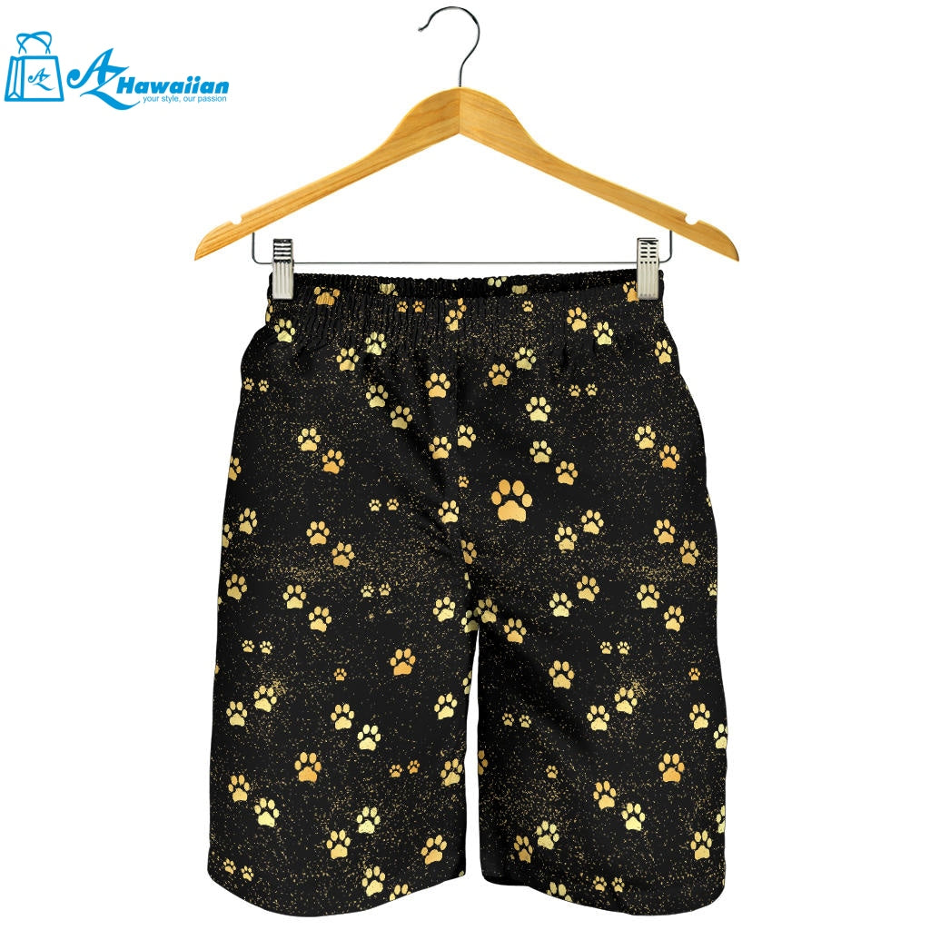 Dog Paws Pattern Print Design 05 Men Shorts