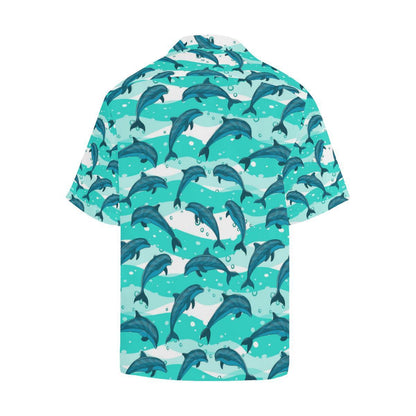 Dolphin Design Print Pattern Hawaiian Shirt