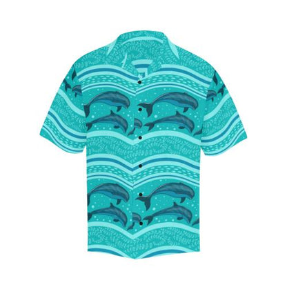 Dolphin Pattern Hawaiian Shirt