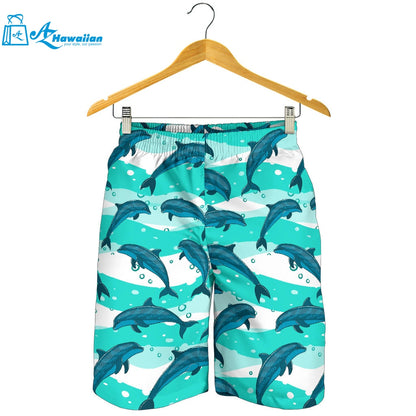 Dolphin Sea Pattern Men Shorts