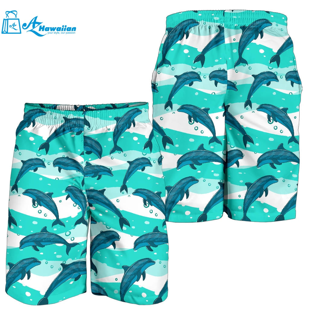 Dolphin Sea Pattern Men Shorts