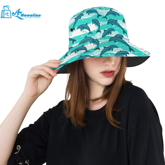 Dolphin sea pattern Unisex Bucket Hat