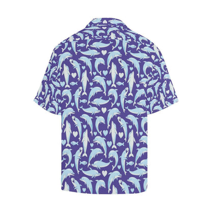 Dolphin Smile Print Pattern Hawaiian Shirt