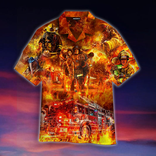 Firefighter Hawaiian Shirt | For Men & Women | Adult | WT1353