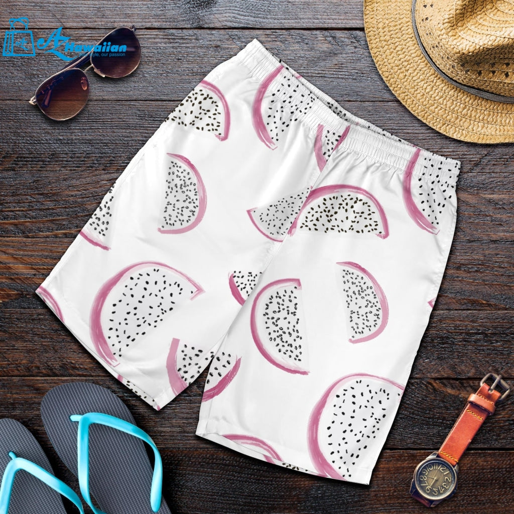 Dragon Fruit Pattern Men Shorts