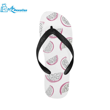 dragon fruit pattern Unisex Flip Flops