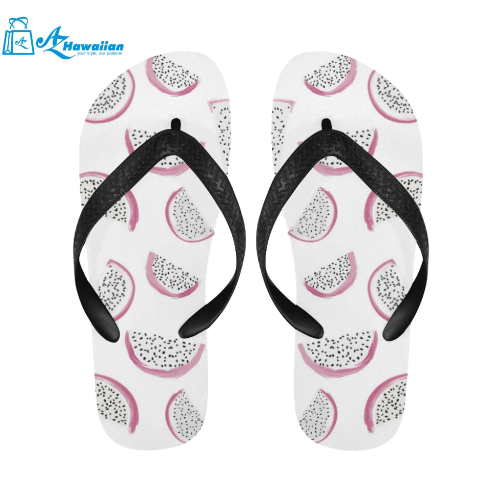 dragon fruit pattern Unisex Flip Flops