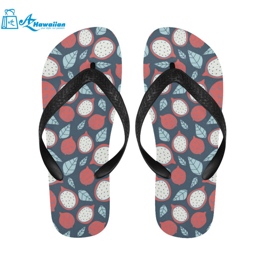 dragon fruits dark blue background Unisex Flip Flops