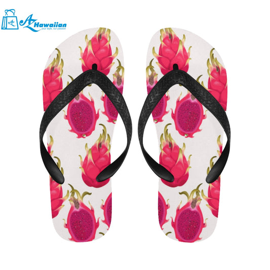 dragon fruits design pattern Unisex Flip Flops